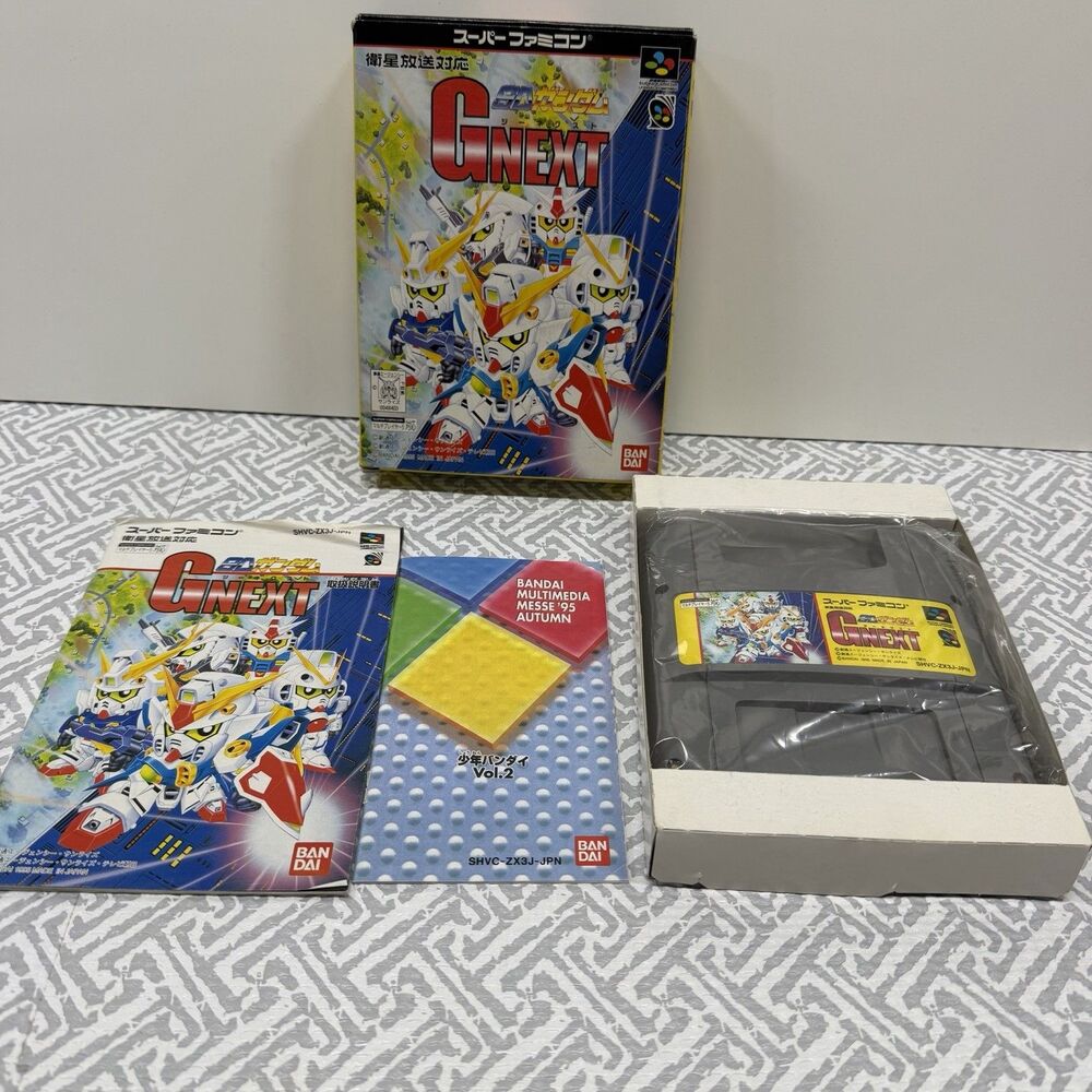 SD Gundam G Next Nintendo Super Famicom SNES SFC CIB Japan Import USA Seller EUC